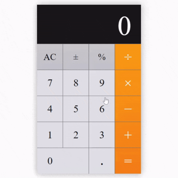 Creating a Simple Calculator in React (Source Code).gif